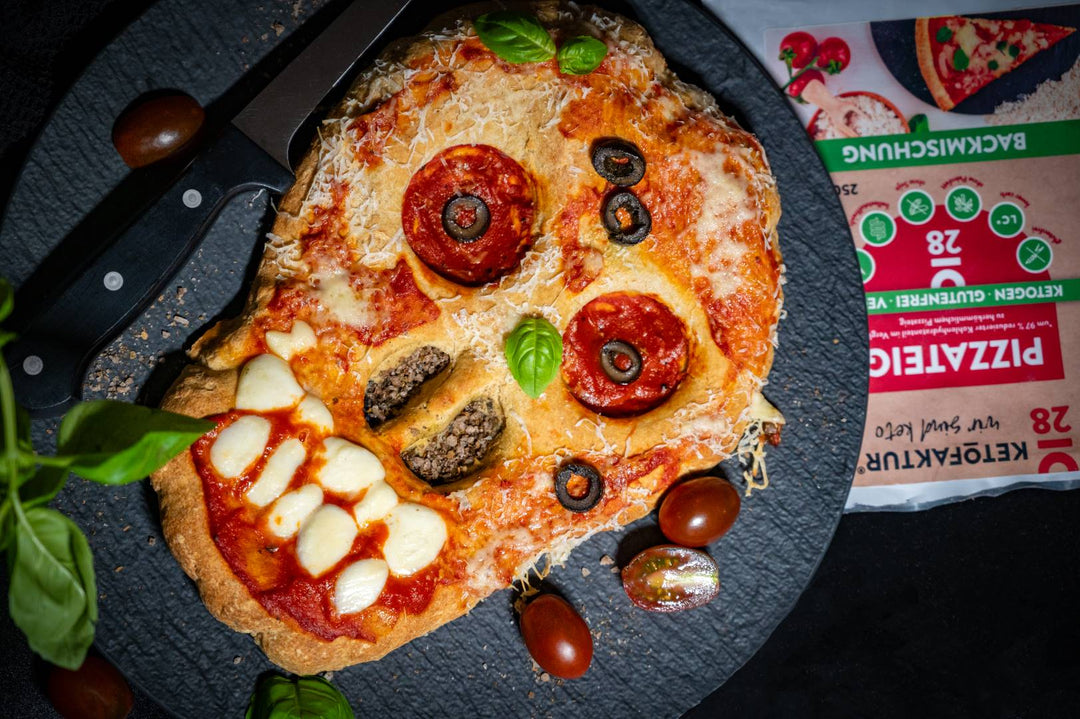 HALLOWEEN-PIZZA mit BACKMISCHUNG No28
