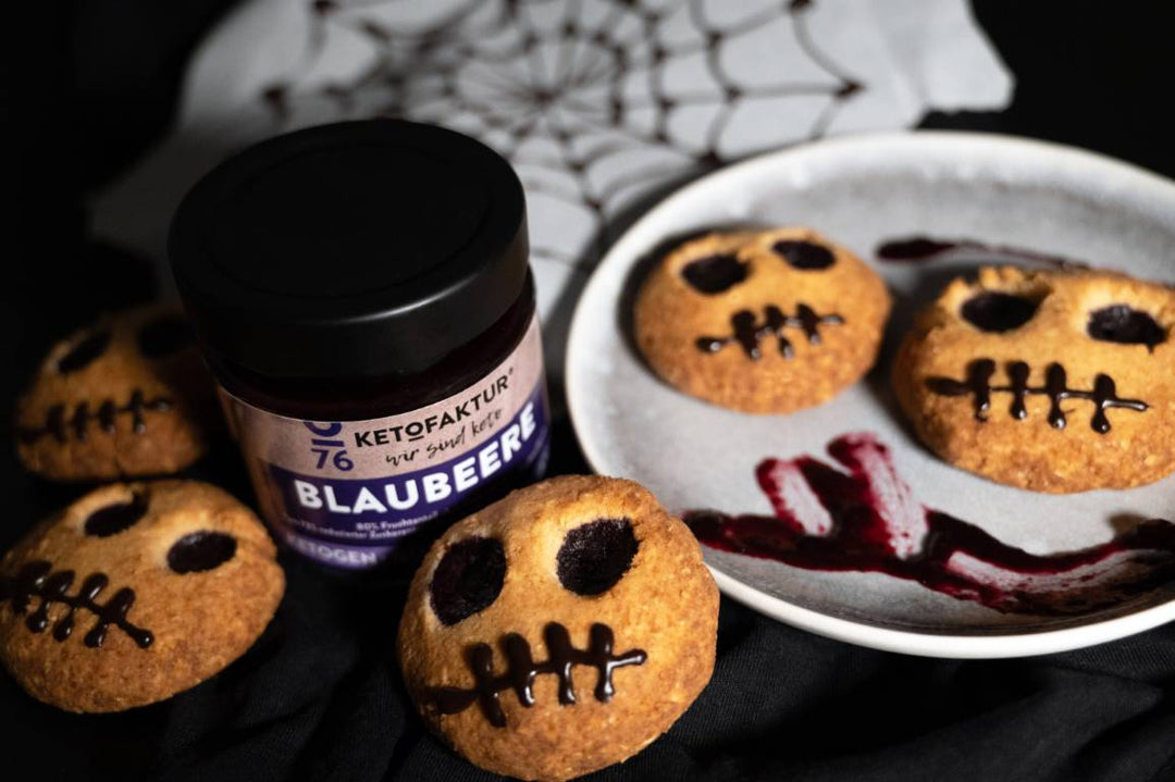 HALLOWEEN-BUTTERKEKSE mit MARMELADE BLAUBEERE No76