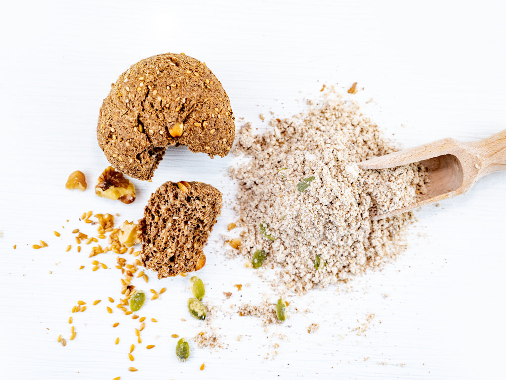 Fertig gebackenes Keto Brot No25 - Walnuss von der KETOFAKTUR