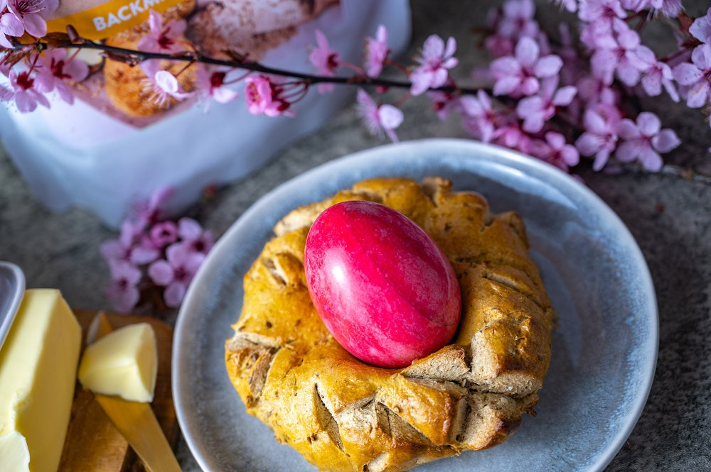 OSTERNEST mit BACKMISCHUNG BRÖTCHEN No20 - Sesam