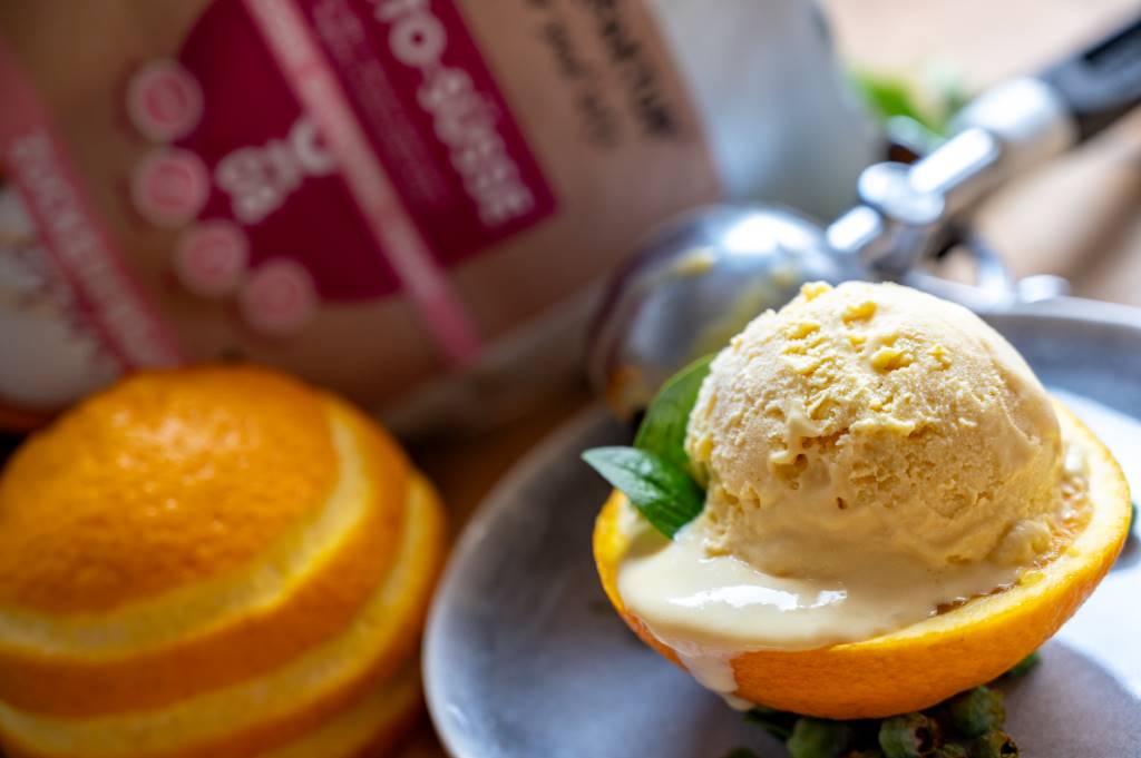 ORANGEN-BUTTER-EIS mit KETO-SÜSSE No08