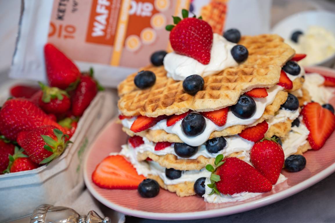 NAKED WAFFEL CAKE mit BACKMISCHUNG WAFFELN No10