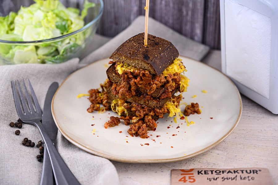HACKFLEISCH SANDWICH mit BROT No45