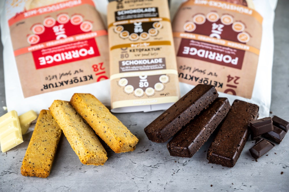 MÜSLIRIEGEL aus PORRIDGE No30+No32 und SCHOKOLADE No80+No86