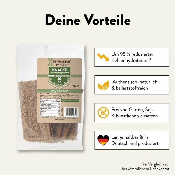 Knäckebrot - HANF & KRÄUTER